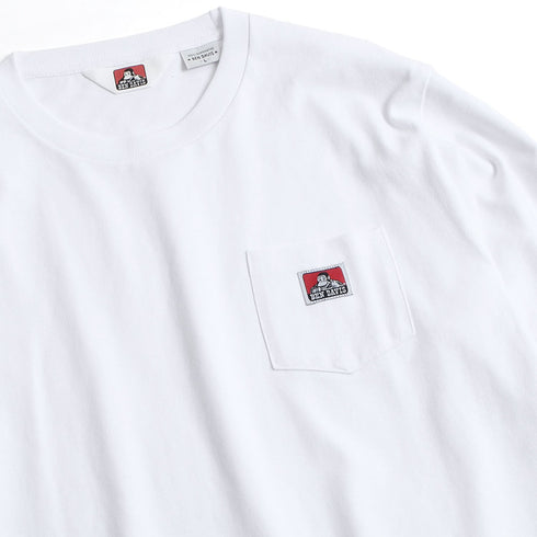 Ben Davis Pocket L/S Tee White